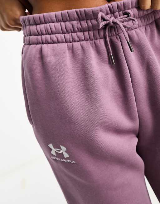 Under Armour Pantalon de Jogging Femme - UA Essential Fleece - Misty  Purple/Blanc