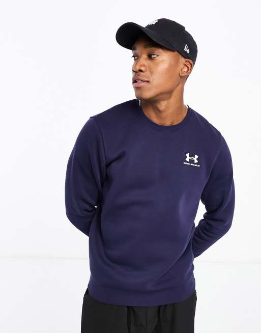 Under Armour Essential fleece sweat in navy