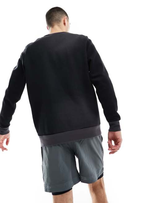 Under Armour Essential Novelty fleece hoodie in black