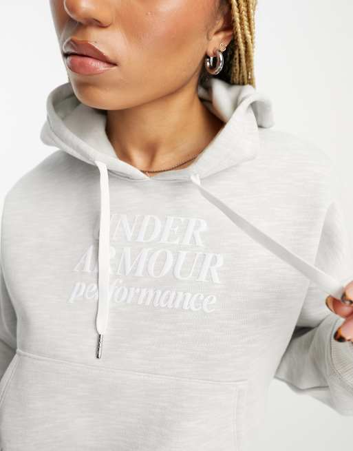 White under shop armour sweatshirt