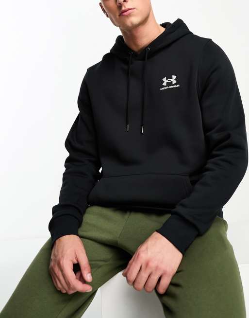 Under Armour - Essential - Sort hættetrøje i fleece