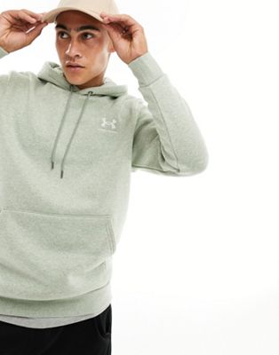 Under Armour Essential fleece hoodie in khaki - ASOS Price Checker