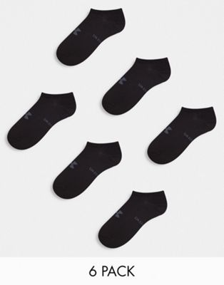 Under Armour Essential no show socks in white 6 pack - ASOS Price Checker