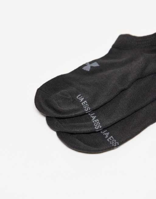 Under Armour – Essentials – Füßlinge in Schwarz, 6er-Pack, 2 von 3