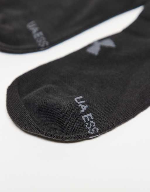 Under Armour – Essentials – Füßlinge in Schwarz, 6er-Pack, 3 von 3