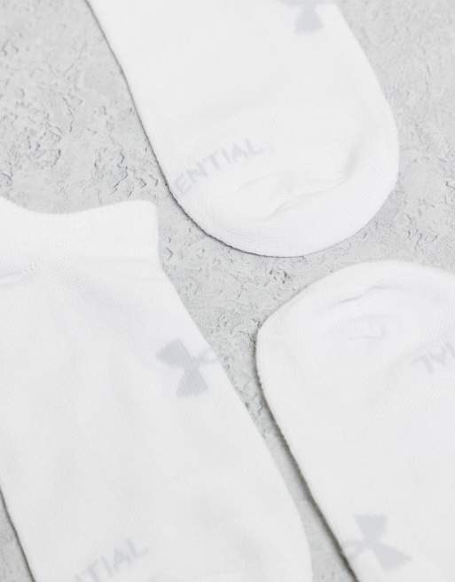 Under Armour – Essentials – Füßlinge in Weiß, 6er-Pack, 2 von 3