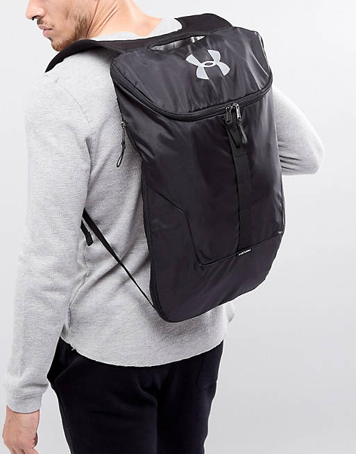 Tips Vulgarity harpoon Under Armour Expandable Backpack In Black 1300203-001 | ASOS
