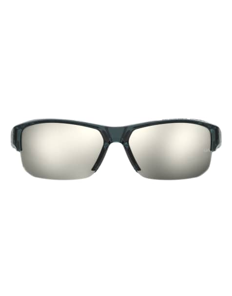 Under Armour – Fanatical – Rechteckige, transparente Sonnenbrille mit Gläsern in Elfenbeinweiß - view 1