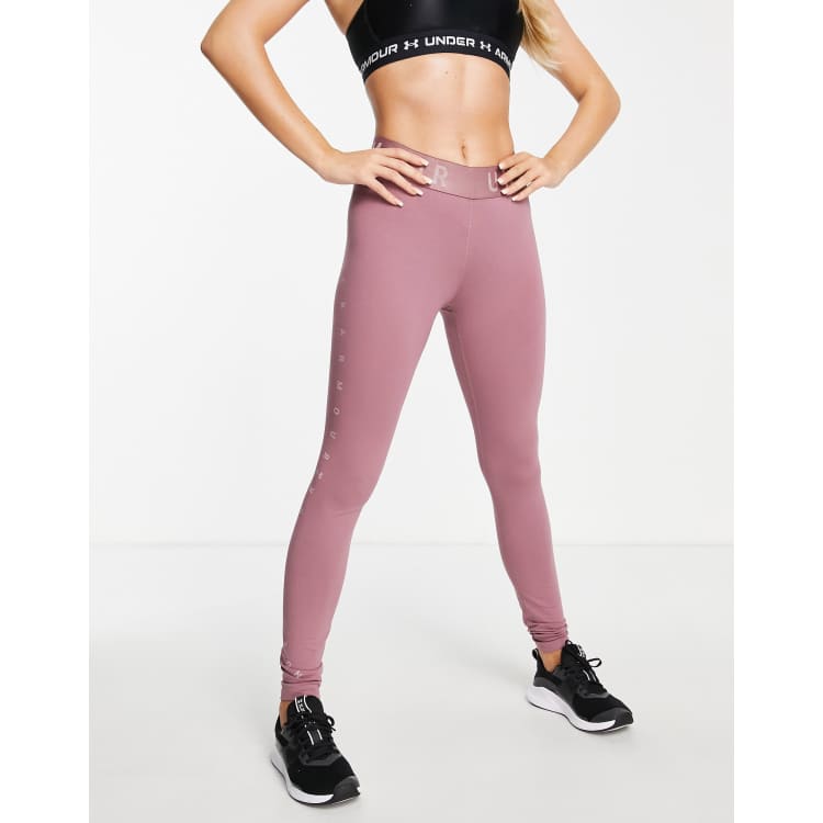 Under Armour Older Girls Cropped Leggings - Pink