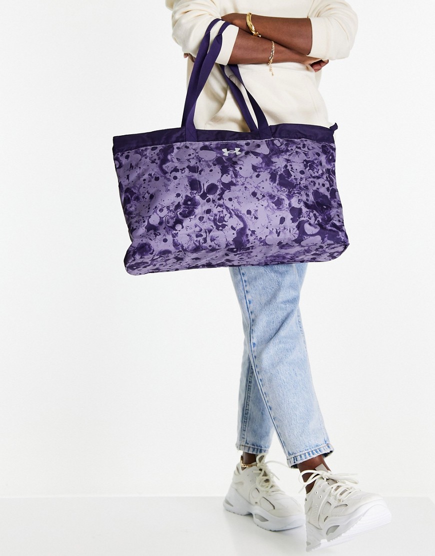 Under Armour Favorite Tote Bag In Purple Marble