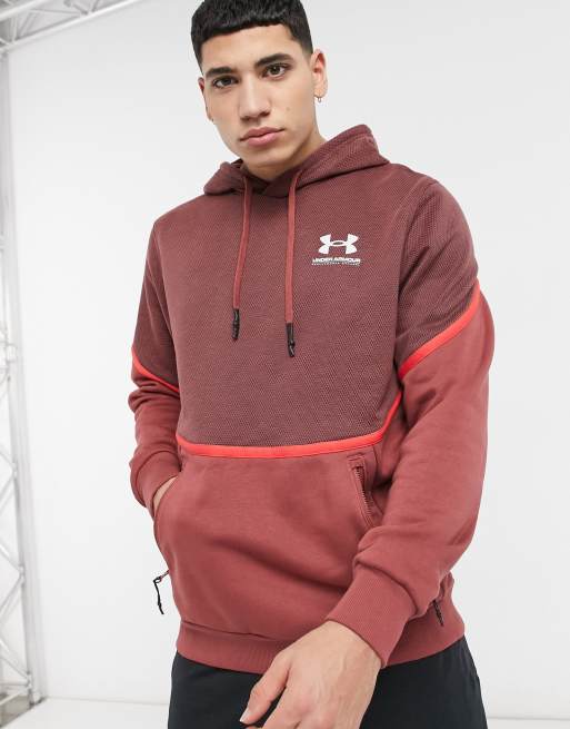 Felpa under armour store uomo rossa