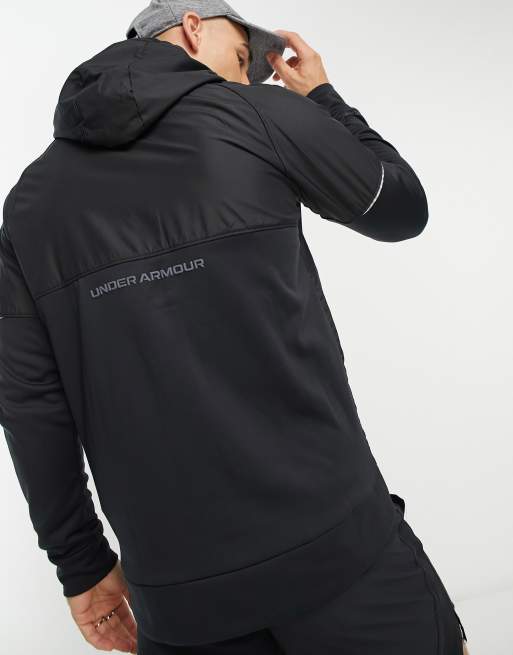 Under Armour Fleece Storm full zip hoodie in black (part of a set)