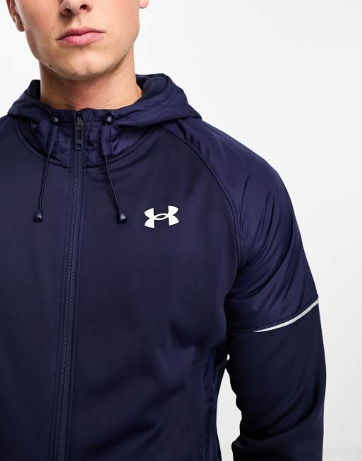 Under Armour Mens Armour Fleece Storm Full Zip Hoodie - Blue