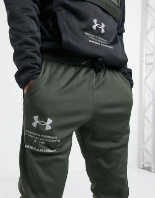 under armour storm joggers black