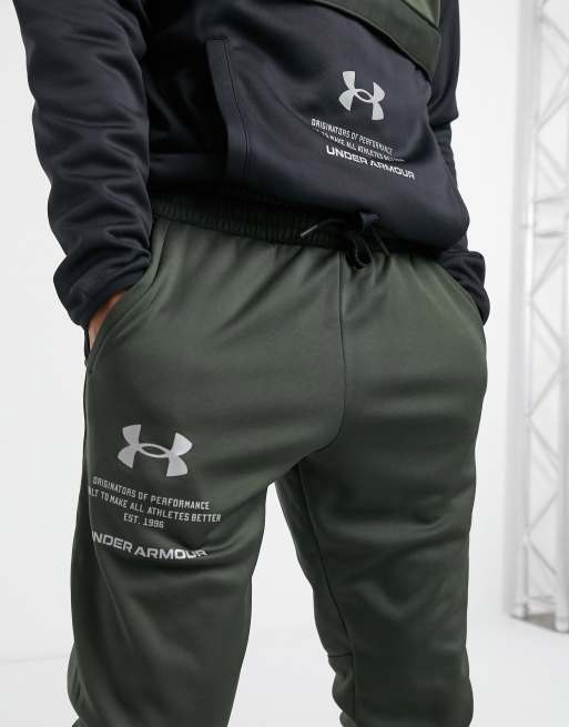 Under Armour fleece storm joggers In green ASOS