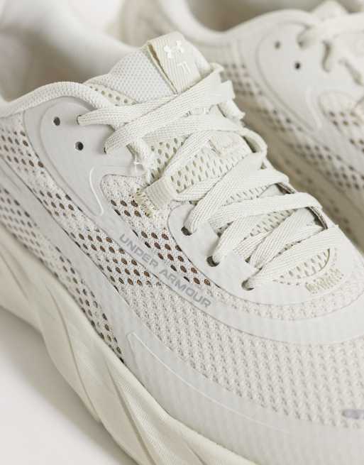 Under Armour Flex Training sneakers in ivoorwit met oranje details, 4 van 5