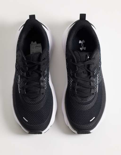 Under Armour Flex Training zapatillas de deporte en negro y blanco, 2 de 5
