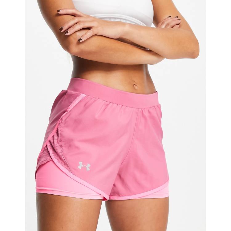 Pink under hot sale armour shorts