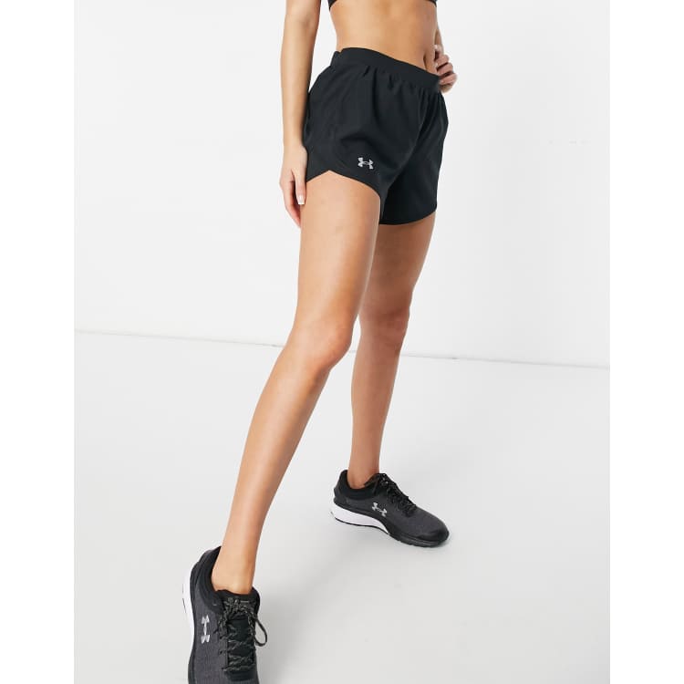 Under Armour Fly By 2.0 shorts in black