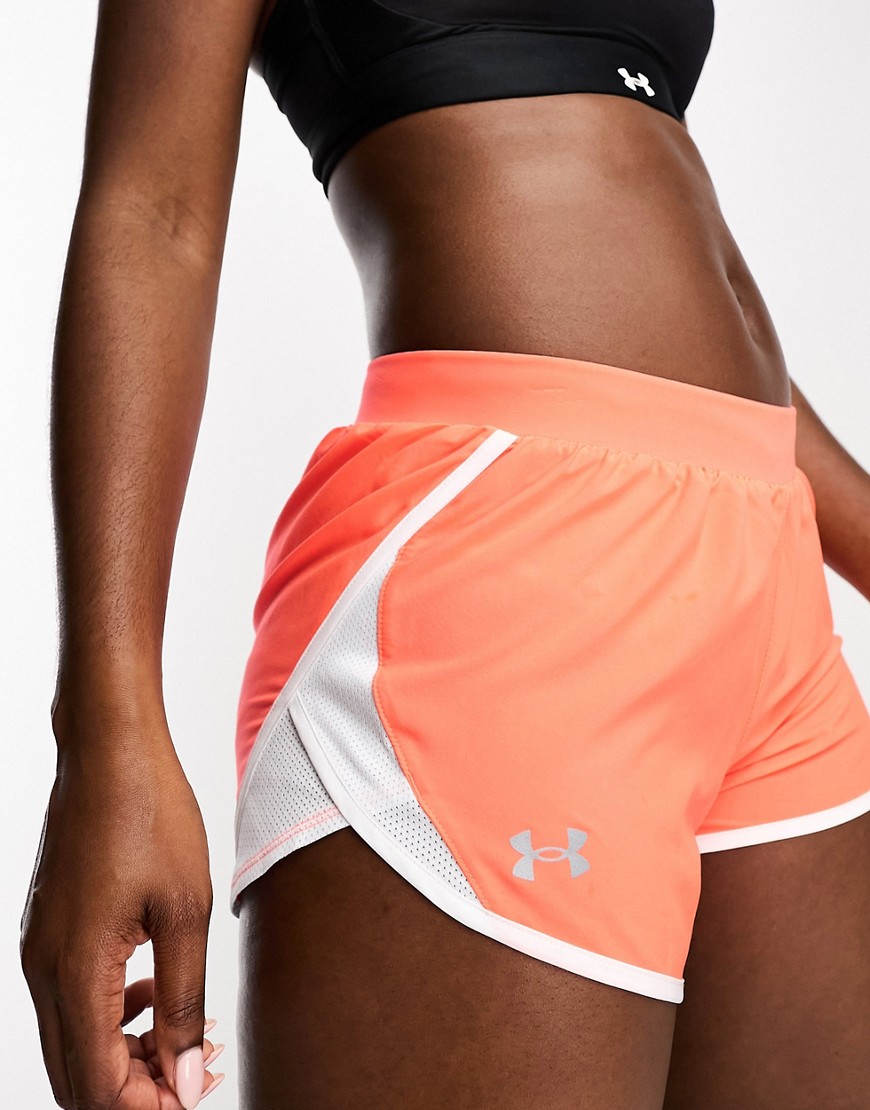 Under Armour Fly By 2.0 Shorts in red