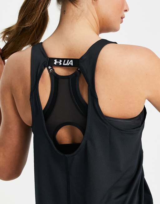 Under Armour – Fly By – Lauf-Trägertop in Schwarz, 3 von 4