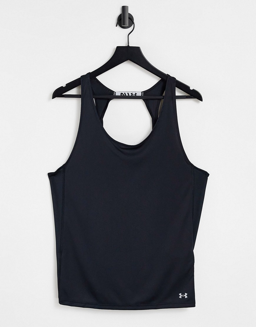 Under Armour Fly By running tank top in black