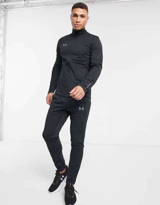Under Armour Football Challenger II knit tracksuit in black ASOS