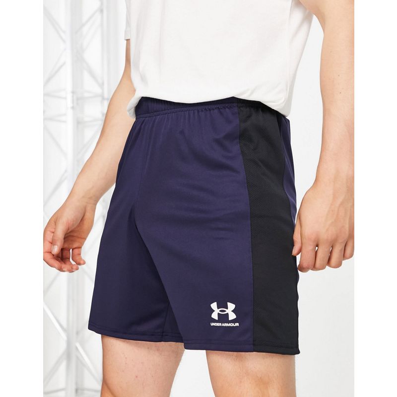 YocJG Activewear Under Armour - Football Challenger - Pantaloncini in maglia blu navy