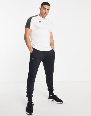 Football Challenger - T-shirt bianca con dettagli laterali-Bianco - Under Armour T-shirt donna  - immagine1