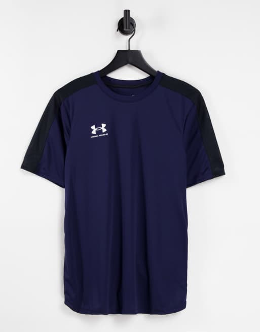 Under Armour Football Challenger tshirt in navy ASOS