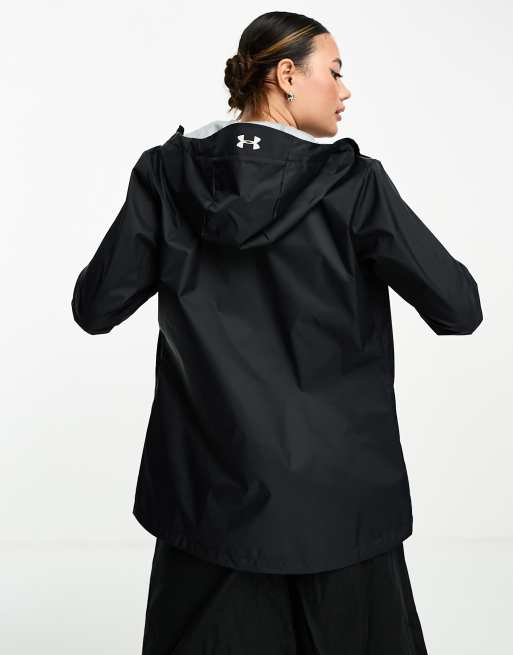 Under Armour Forefront rain jacket in black