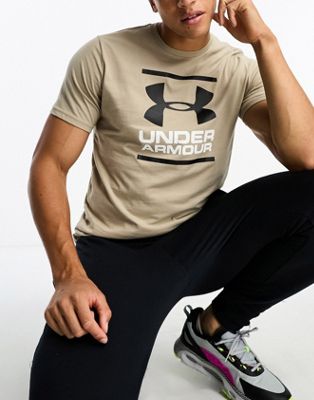 Under Armour Foundation t-shirt in brown - ASOS Price Checker