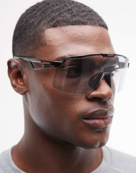 Under Armour - Gafas de sol negras rectangulares con lentes azules Fanatical - view 1