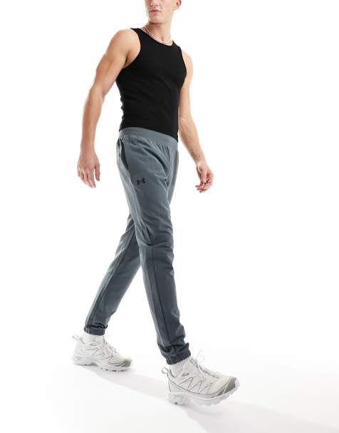 Under Armour - Geweven joggingbroek met stretch in grijs - view 1