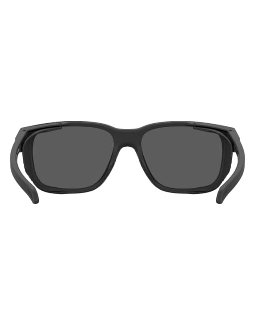 Under Armour - Glacial - Gafas de sol negras rectangulares con lentes azules, 3 de 4