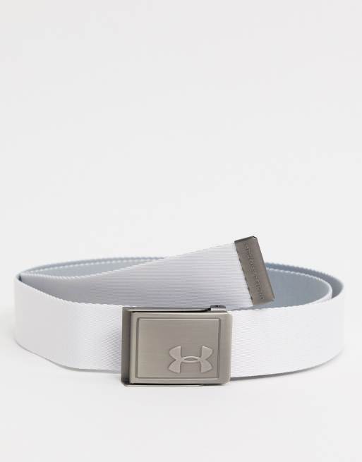 Under armour deals white golf belt