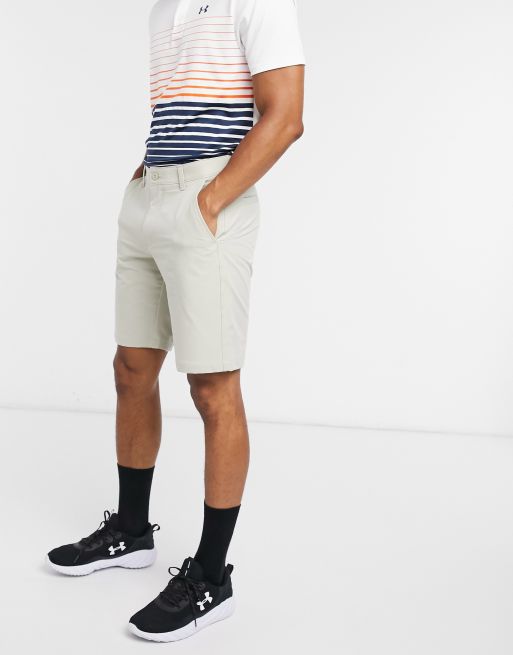 Under Armour – Golf – Funktionsshorts in Stone
