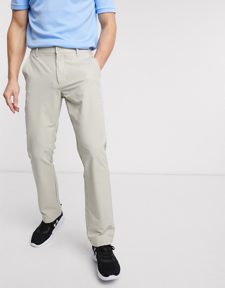 Under Armour - Golf - Pantaloni tecnici color pietra