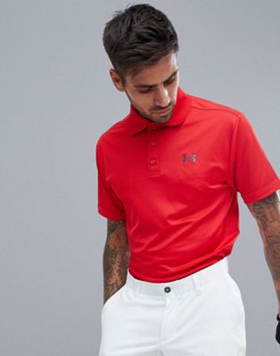 red under armour golf shirt
