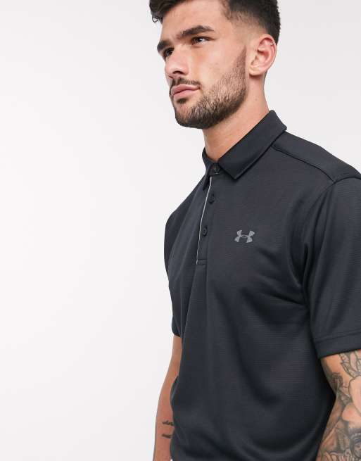 Black under hotsell armour golf shirt