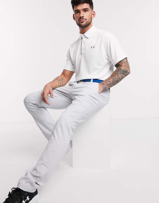 Under armour best sale white golf polo