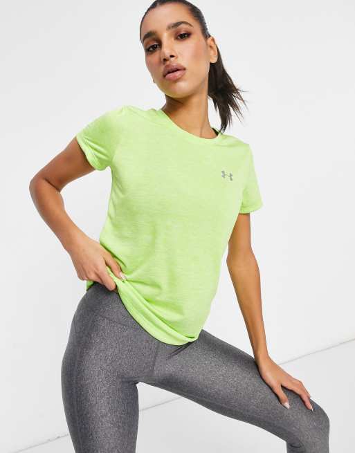 Under Armour – Grön t-shirt med rund halsringning