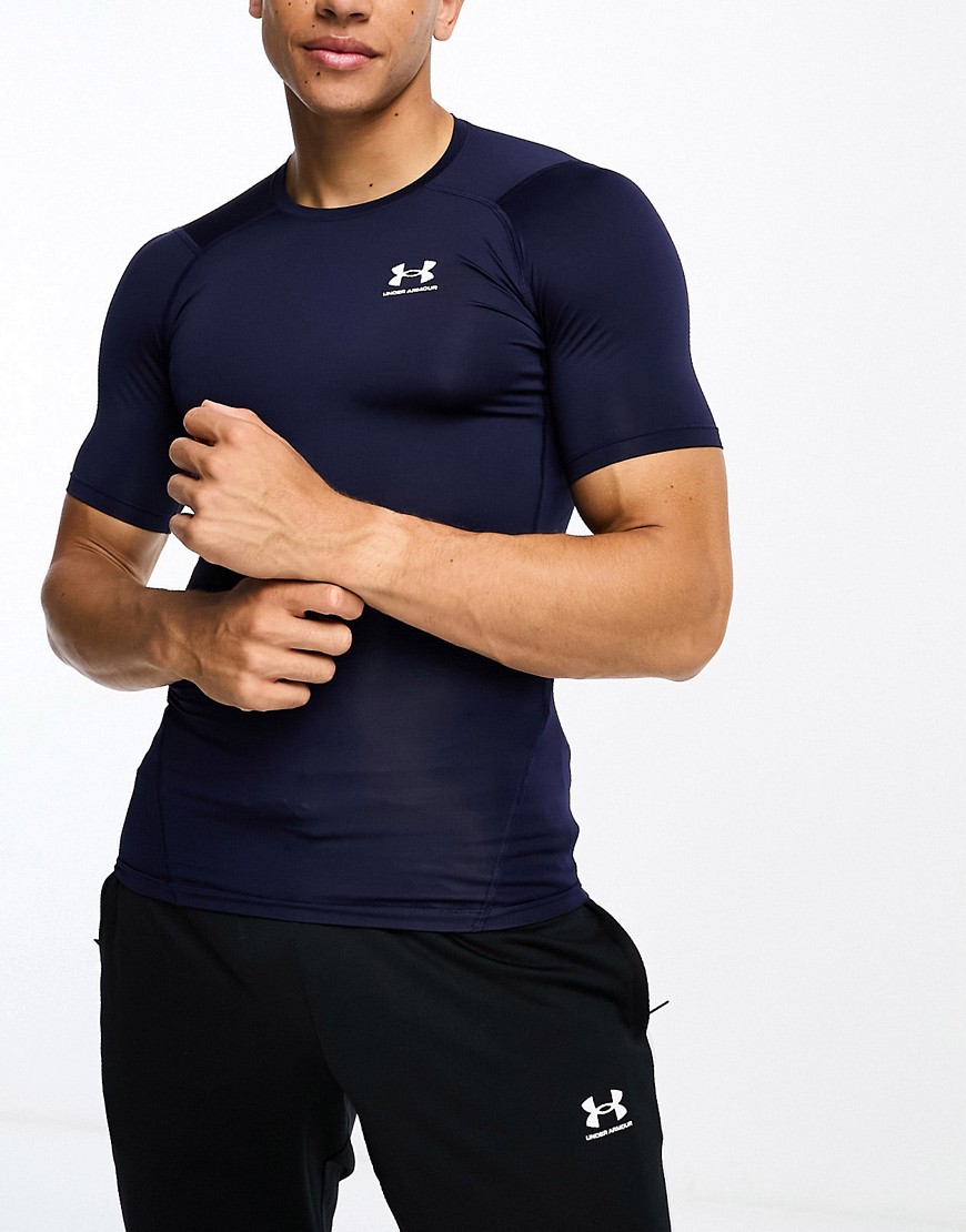 Under Armour Heat Gear Armour compression t-shirt in navy