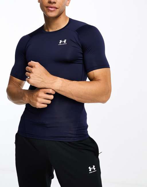 Under Armour Heat Gear Armour compression t-shirt in navy