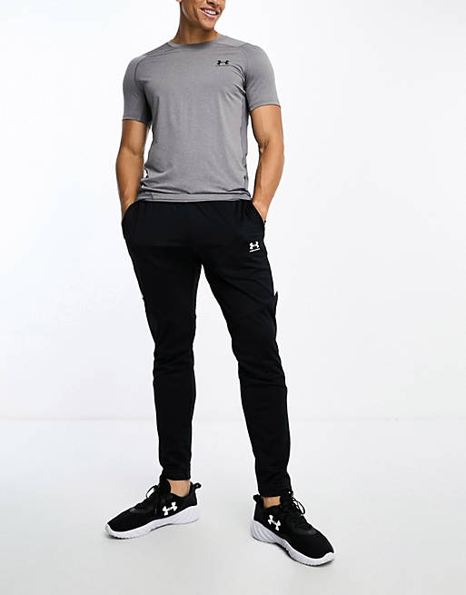 Under Armour Heat Gear Armour fitted t-shirt in grey marl | ASOS