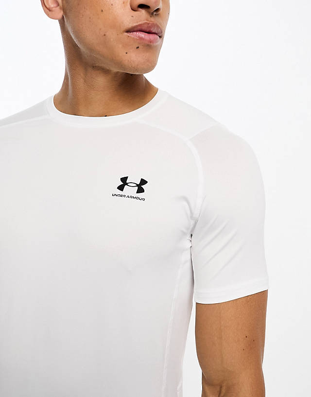 Under Armour - heat gear armour fitted t-shirt in white