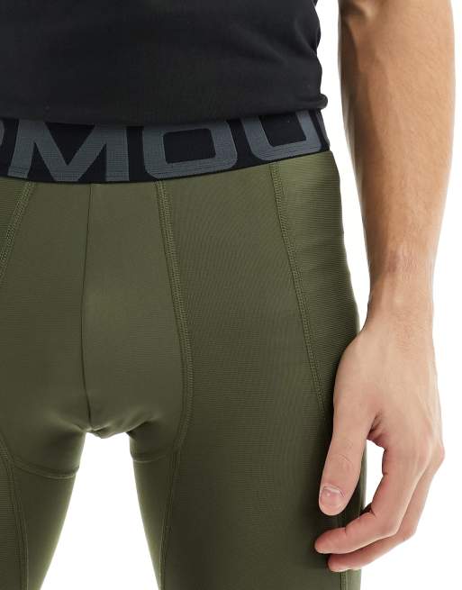 Under Armour - Heat Gear Armour - Legging in kaki, 4 van 5