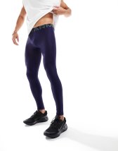 ASOS 4505 icon training tights in short length with quick dry in black