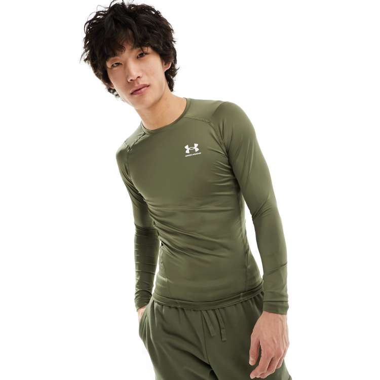 Under Armour Heat Gear Armour compression t-shirt in khaki