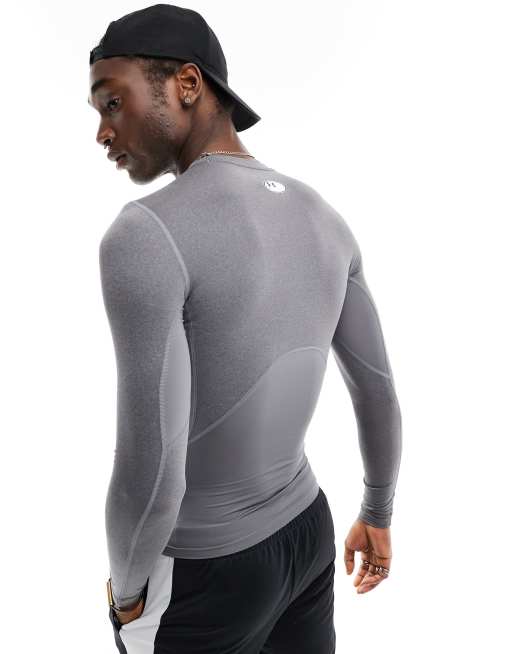 Under Armour - Heat Gear - Compressietop met lange mouwen in grijs, 2 van 4